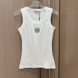 Loewe Women's White Sleeveless Tank Top